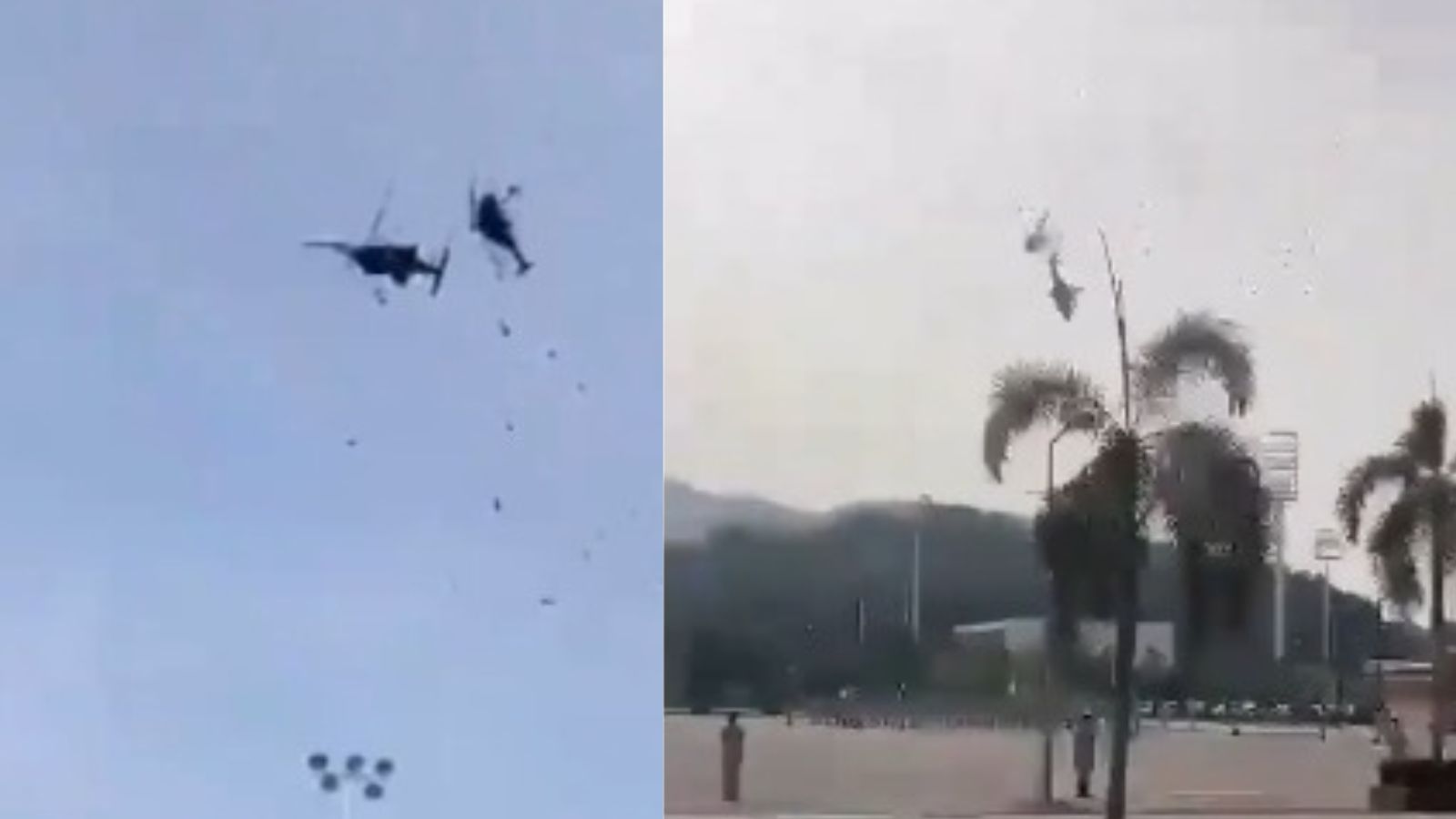 मलेशिया में दो नेवी के हेलीकॉप्टर हवा में टकराए