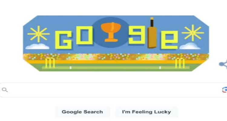 गूगल पर भी विश्व कप की खुमारी, डूडल बनाकर दी इंडिया-ऑस्ट्रेलिया को शुभकामनाएं