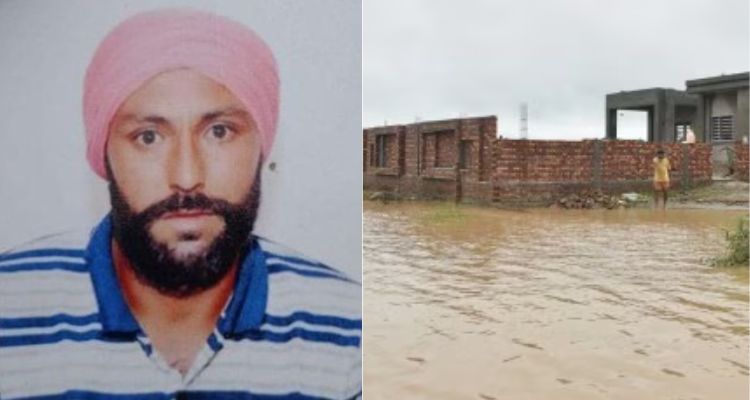 पंजाब में बाढ़ में डूबती फ़सलों को देखकर किसान को आया Heart Attack, 