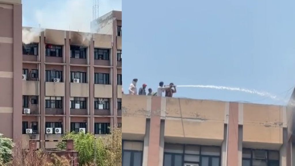जालंधर में GST भवन की चौथी मंजिल में लगी आग, रिकॉर्ड को पहुंचा नुकसान