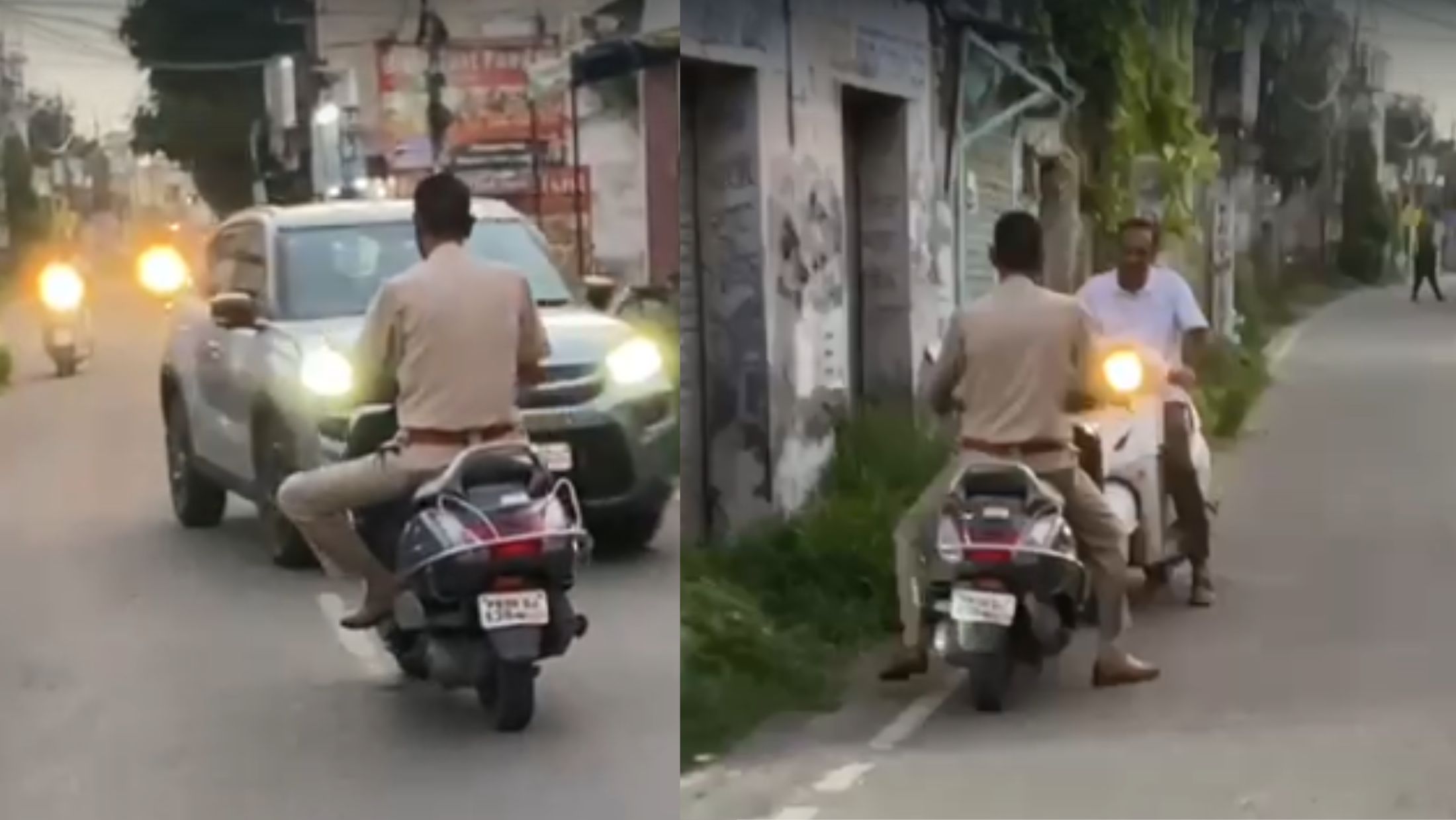 जालंधर में नशे में धुत्त पुलिसकर्मी की स्कूटर चलाते की वीडियो वायरल! 