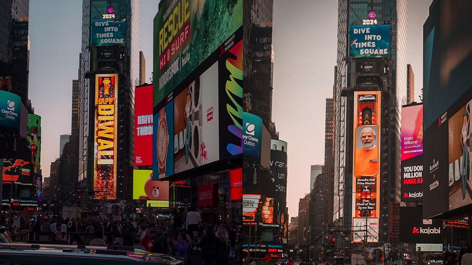 अमेरिका के Times Square पर दिवाली सेलिब्रेशन,