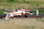 Jet collides with electric cable on highway in France, 3 people including woman killed
