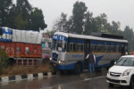 PRTC bus met with an accident in Barnala early in the morning, lost ba...