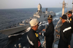 Battle between Indian and Chinese navies in Sri Lanka, India deployed one and China deployed three warships