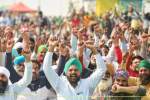 लुधियाना के टोल प्लाजा पर किसानों का प्रदर्शन, 