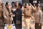 पंजाब में SHO और पुलिसकर्मियों ने थाने में मनाया क्रिसमिस का जश्न, 