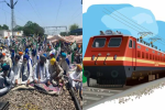 Farmers again stand on railway track, 30 trains including Shatabdi Express affected