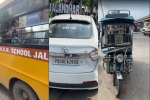 जालंधर में स्कूल बस ने कई गाड़ियों को मारी टक्कर, 