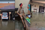 जालंधर में भार्गव कैंप थाना पानी में डूबा, 