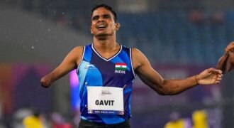 कॉमनवेल्थ गेम्स 2026 के 7वें दिन दिलीप महादु गावित ने भारत को तीसरा गोल्ड मेडल दिलाया है। दिलीप महादु ने पुरुषों की पैरा T47 कैटेगरी में 100 मीटर की रेस को 10.71 सेकेंड में पूरा करके पहले स्थान हासिल किया और देश को गोल्ड मेडल दिलाया।