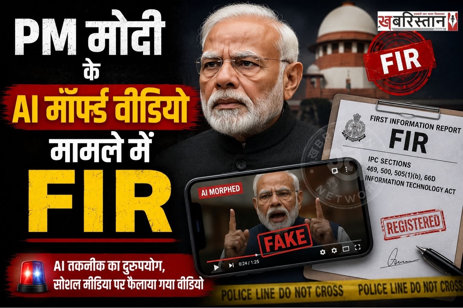 हैदराबाद साइबर क्राइम पुलिस ने प्रधानमंत्री नरेंद्र मोदी के कथित AI मॉर्फ्ड वीडियो से जुड़े मामले में Meta India के हेड अरुण श्रीनिवास समेत कई सोशल मीडिया अकाउंट हैंडलर्स के खिलाफ FIR दर्ज की है। यह वीडियो जंतर-मंतर पर हुए प्रदर्शन के दौरान सोशल मीडिया पर शेयर किया गया था।