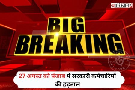 Government employees' strike in Punjab on August 27