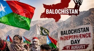 Issue of independence raised again in Balochistan; announcement made to observe Independence Day on August 11.