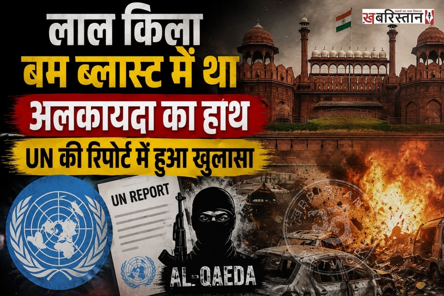 दिल्ली लाल किले के पास हुए धमाके को लेकर UN की रिपोर्ट में बड़ा खुलासा हुआ है। UN की रिपोर्ट में यह दावा किया गया है कि धमाके में अलकायदा से जुड़े संगठन का हाथ था। इस बम ब्लास्ट में 11 लोगों की मौत हुई थी, जबकि कई लोग बुरी तरह से घायल हो गए थे।