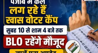 पंजाब में भारतीय चुनाव आयोग (ECI) और मुख्य चुनाव अधिकारी के निर्देशों पर वोटर लिस्ट को अपडेट और संशोधित करने का काम स्पेशल इंटेंसिव रिवीजन (SIR) के तहत तेजी से जारी है।