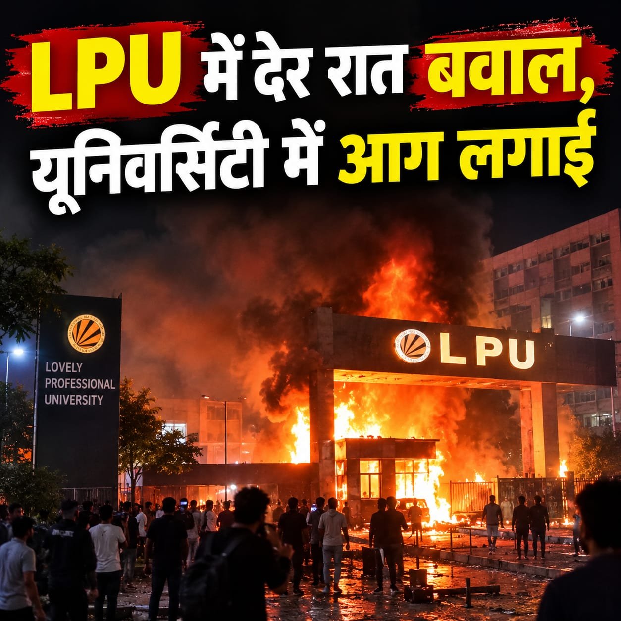 Following late-night chaos, a highway blockade, and vandalism at LPU, the university issued a strong denial of the rumors the next morning.