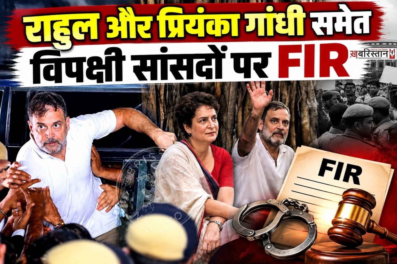दिल्ली पुलिस ने राहुल गांधी, प्रियंका गांधी समेत कई विपक्षी सांसदों पर FIR दर्ज की है। पुलिस ने आकाशवाणी भवन में जबरदस्ती घुसने के आरोप में यह केस दर्ज किया है। पुलिस ने आकाशवाणी की तरफ से दी गई शिकायत पर यह एक्शन लिया है।