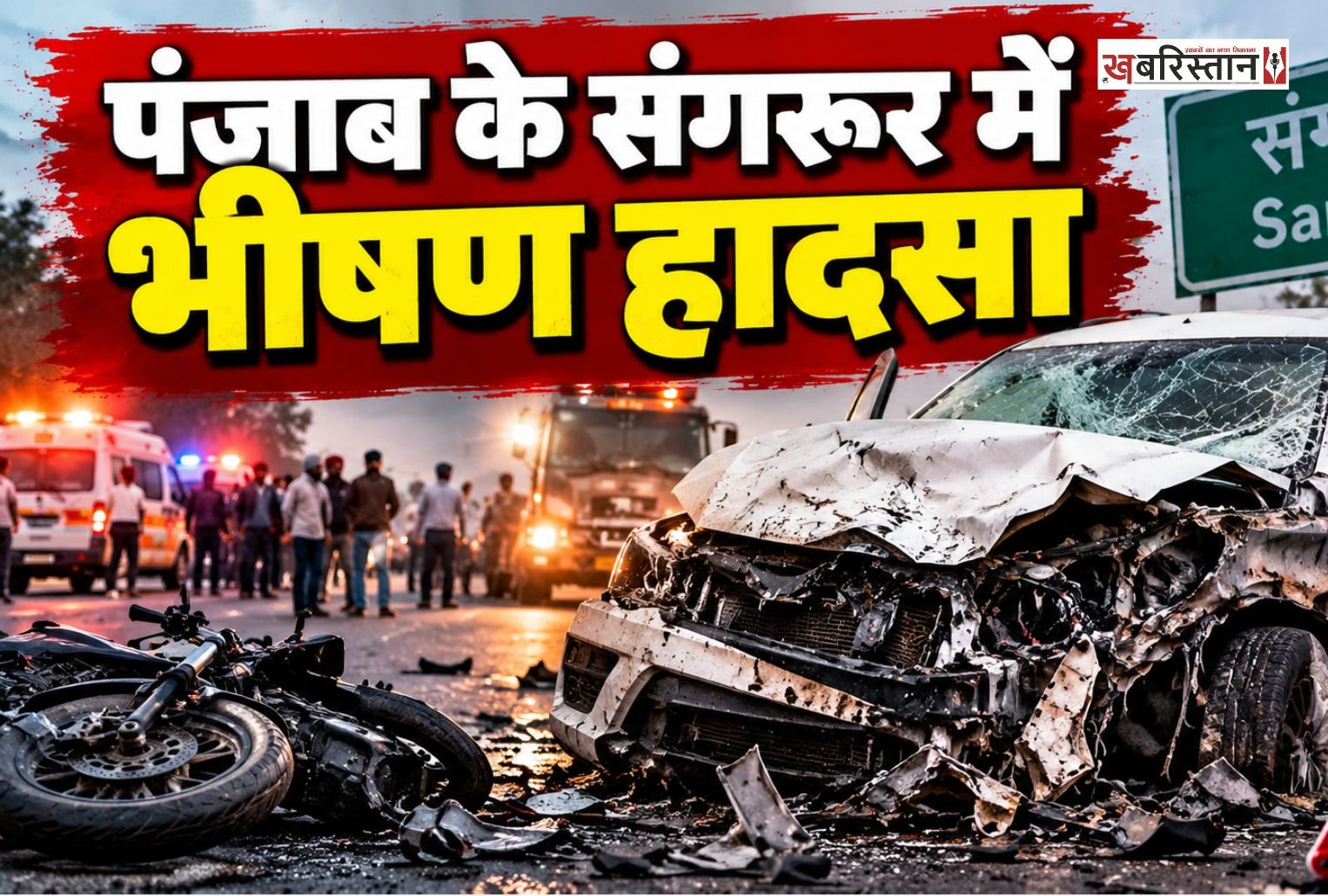 Major accident in Sangrur, Punjab: speeding car mows down 8 people; administration assures assistance to the injured.