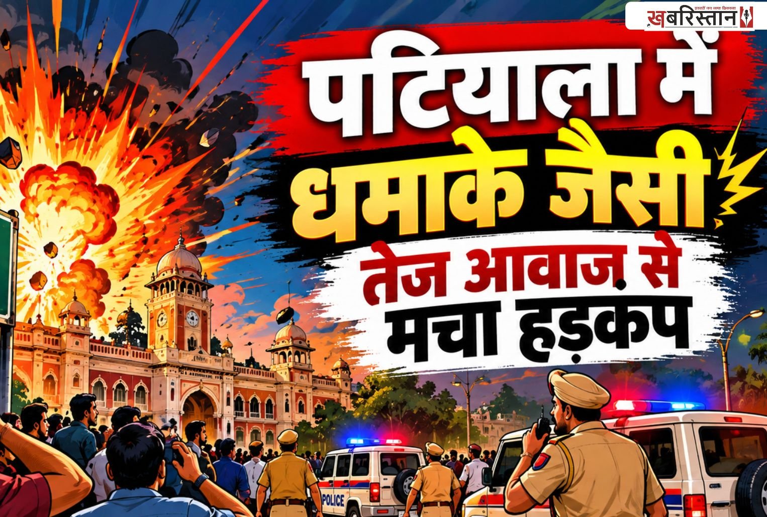 Loud blast-like sound causes panic in Patiala; people rush out of their homes.